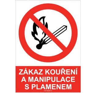 Tab.Zakaz koureni a manipul.s plamenem